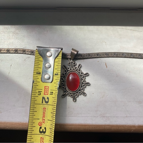 Sterling stone pendant - Picture 7 of 8